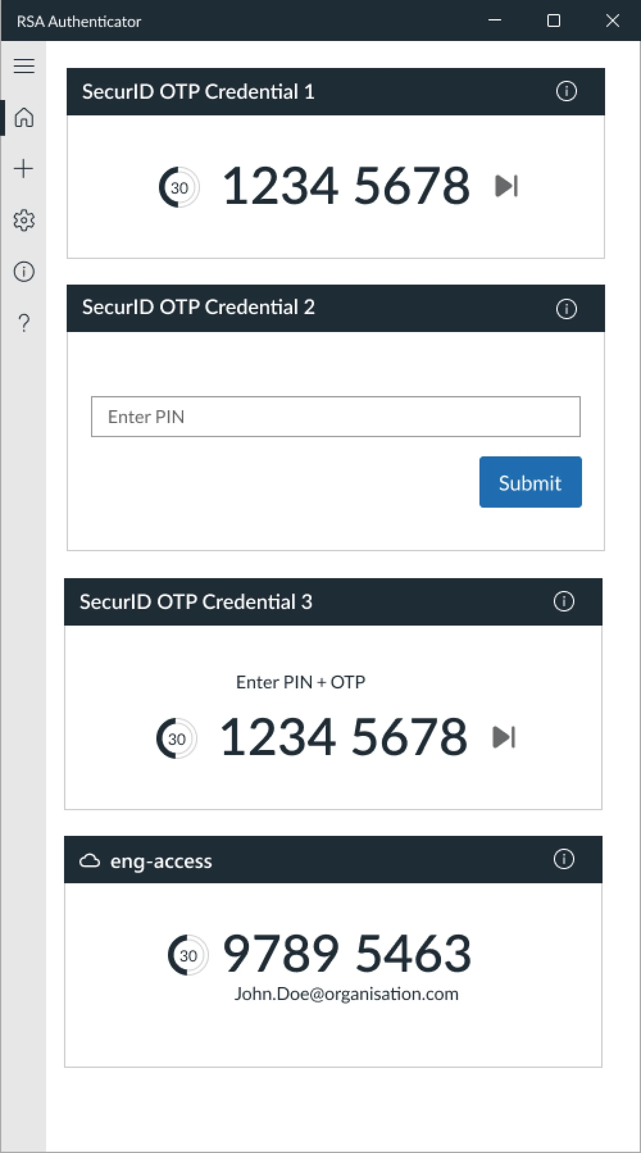 RSA Authenticator screenshot 3