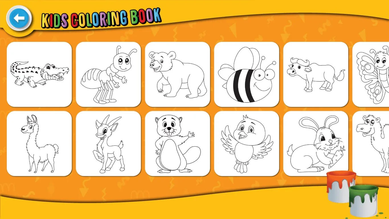 Cute animals coloring book screenshot 1
