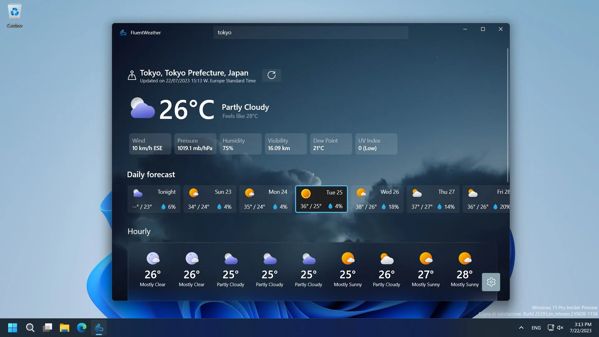 FluentWeather screenshot 2