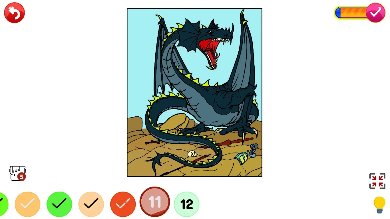 Dragons Paint By Number - Animal Coloring Book screenshot 1