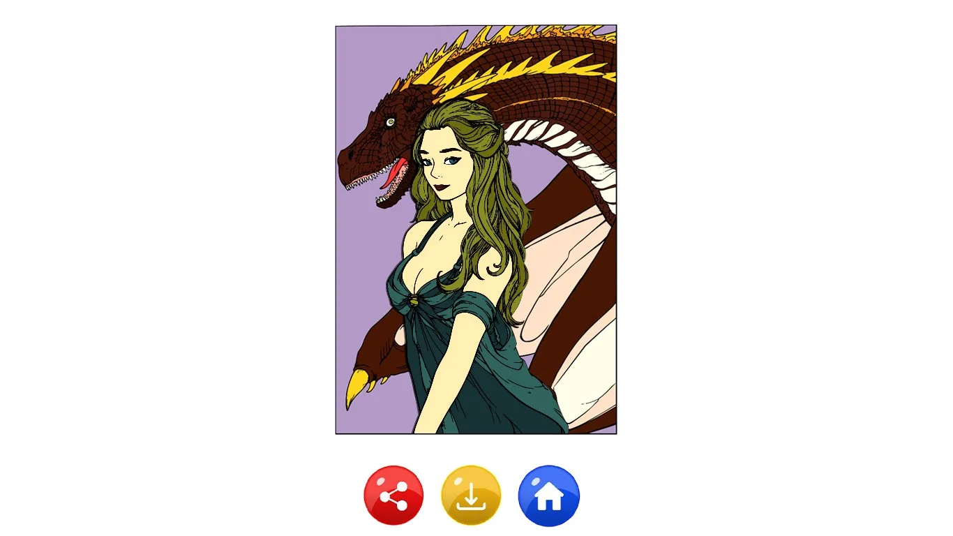 Dragons Paint By Number - Animal Coloring Book screenshot 2