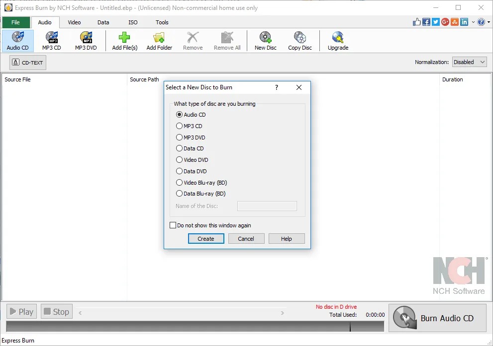 Express Burn CD and DVD Burner Express Edition screenshot 2