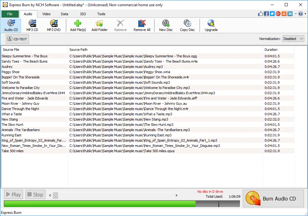 Express Burn CD and DVD Burner Express Edition screenshot 5