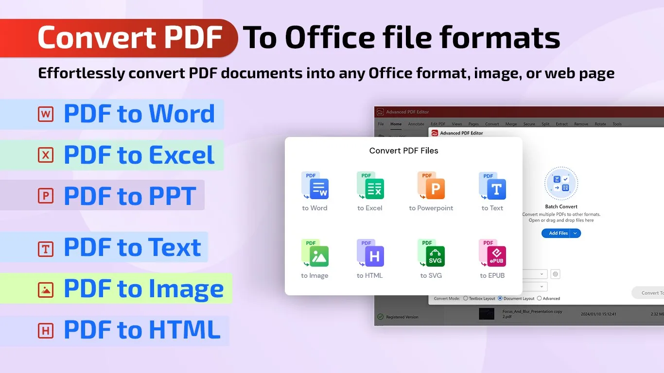 Advanced PDF Editor screenshot 2