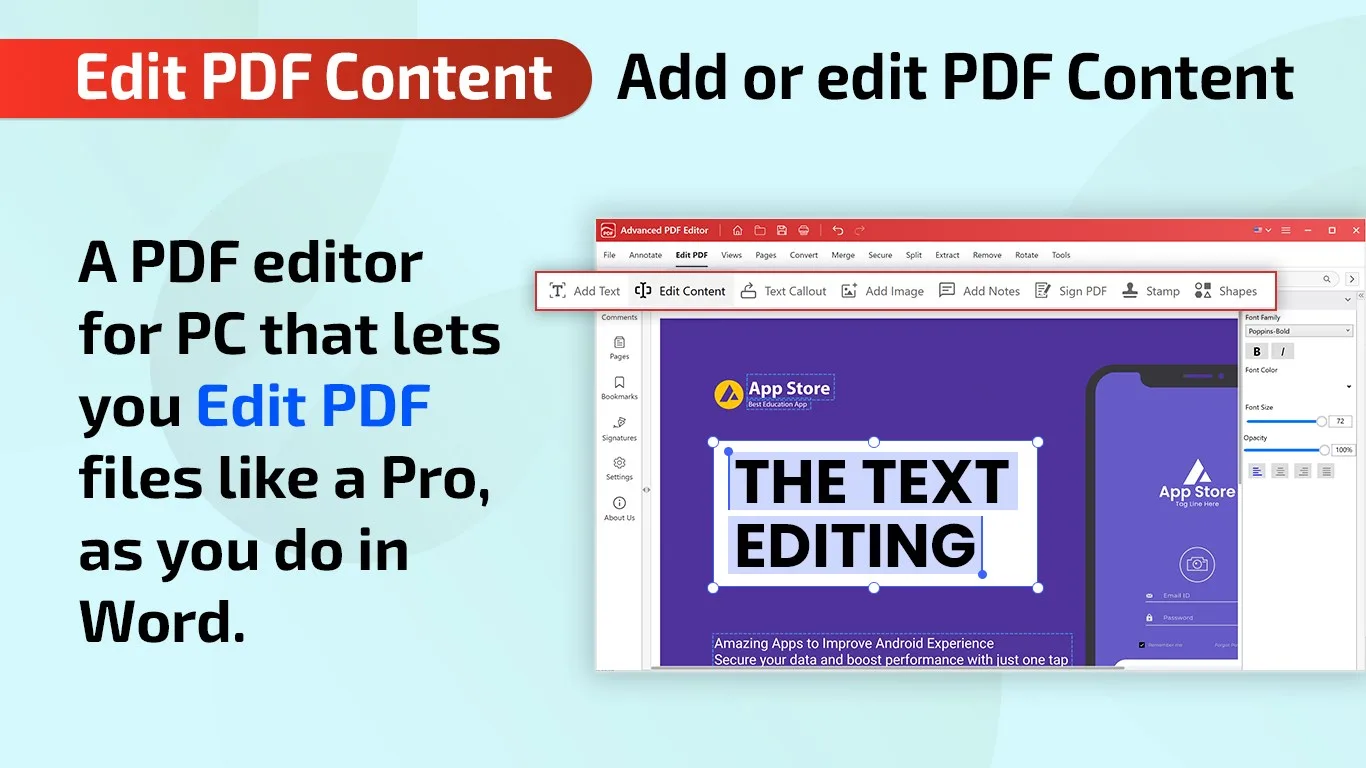 Advanced PDF Editor screenshot 3