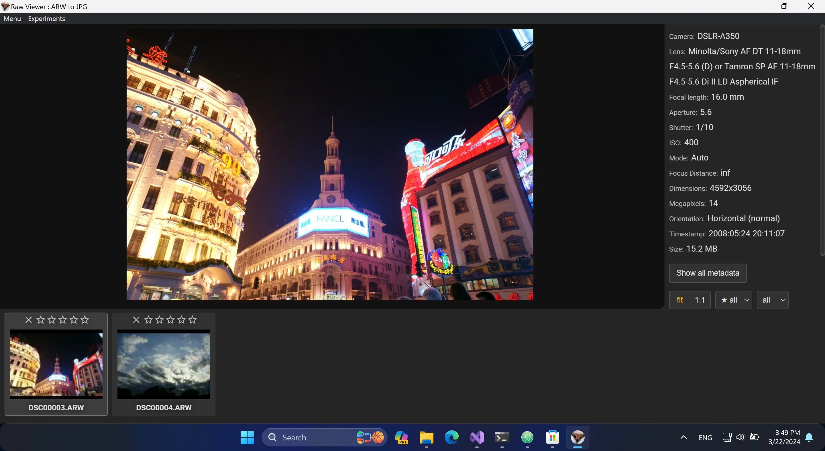 Raw Viewer : ARW to JPG screenshot 1