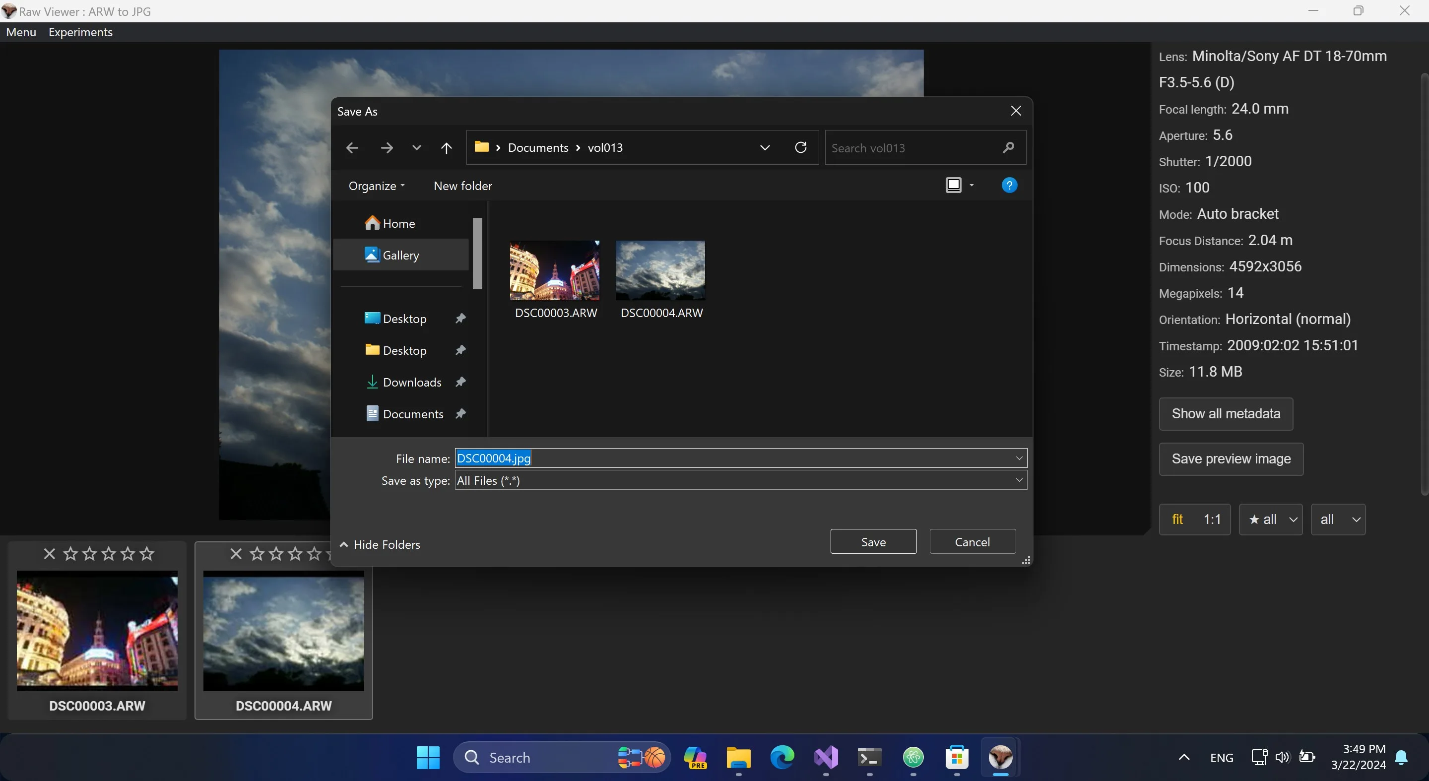 Raw Viewer : ARW to JPG screenshot 2