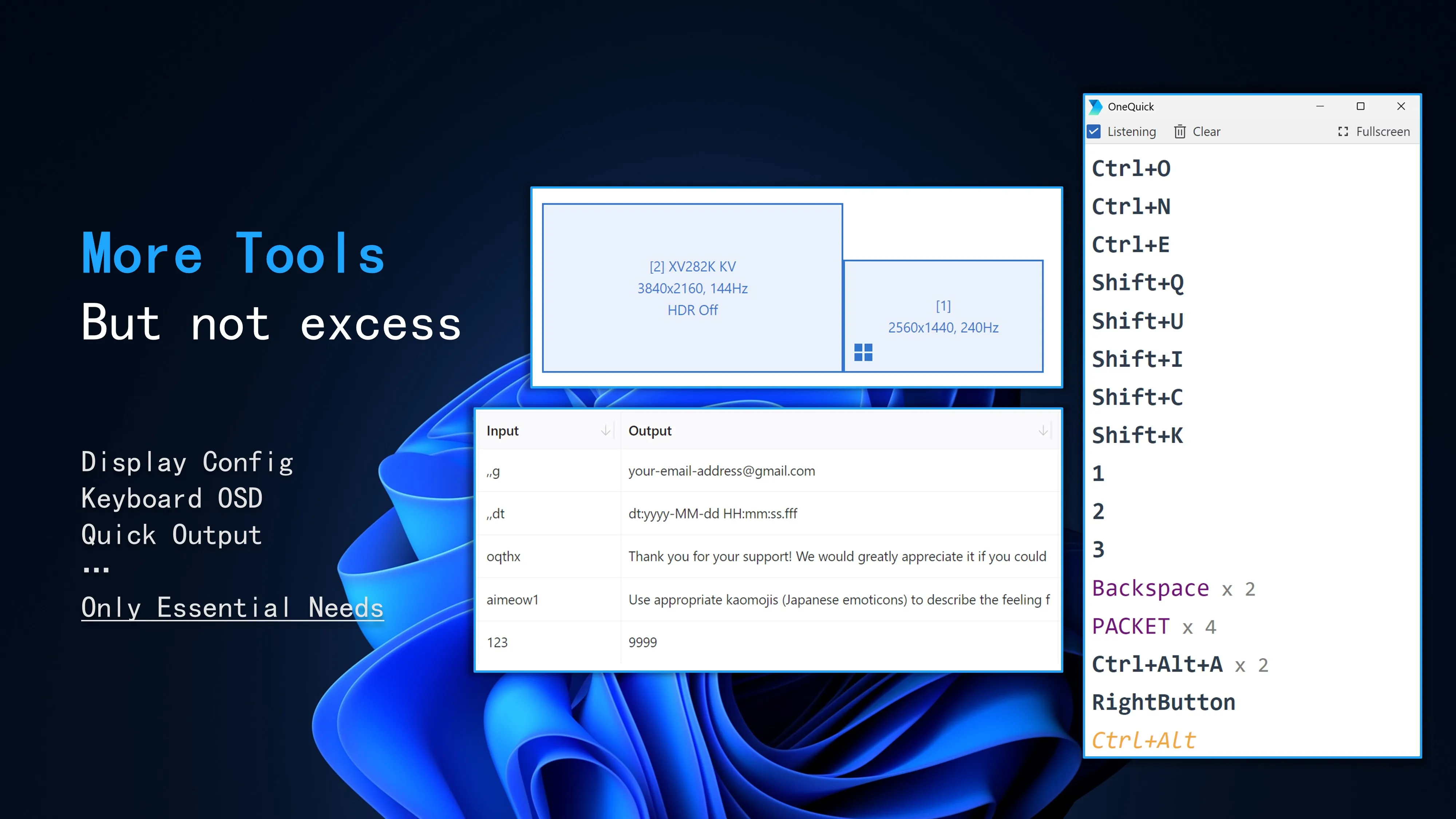 OneQuick - Hotkey Tool screenshot 2