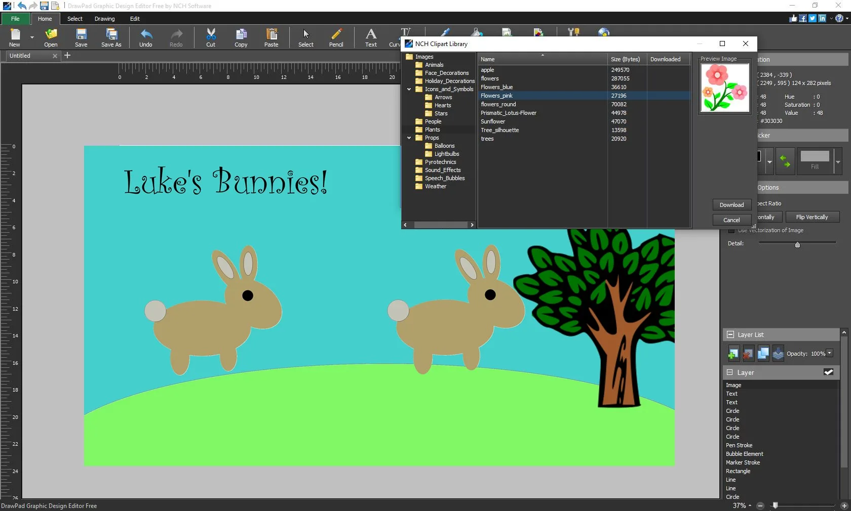 DrawPad Graphic Design Editor Express Edition screenshot 3