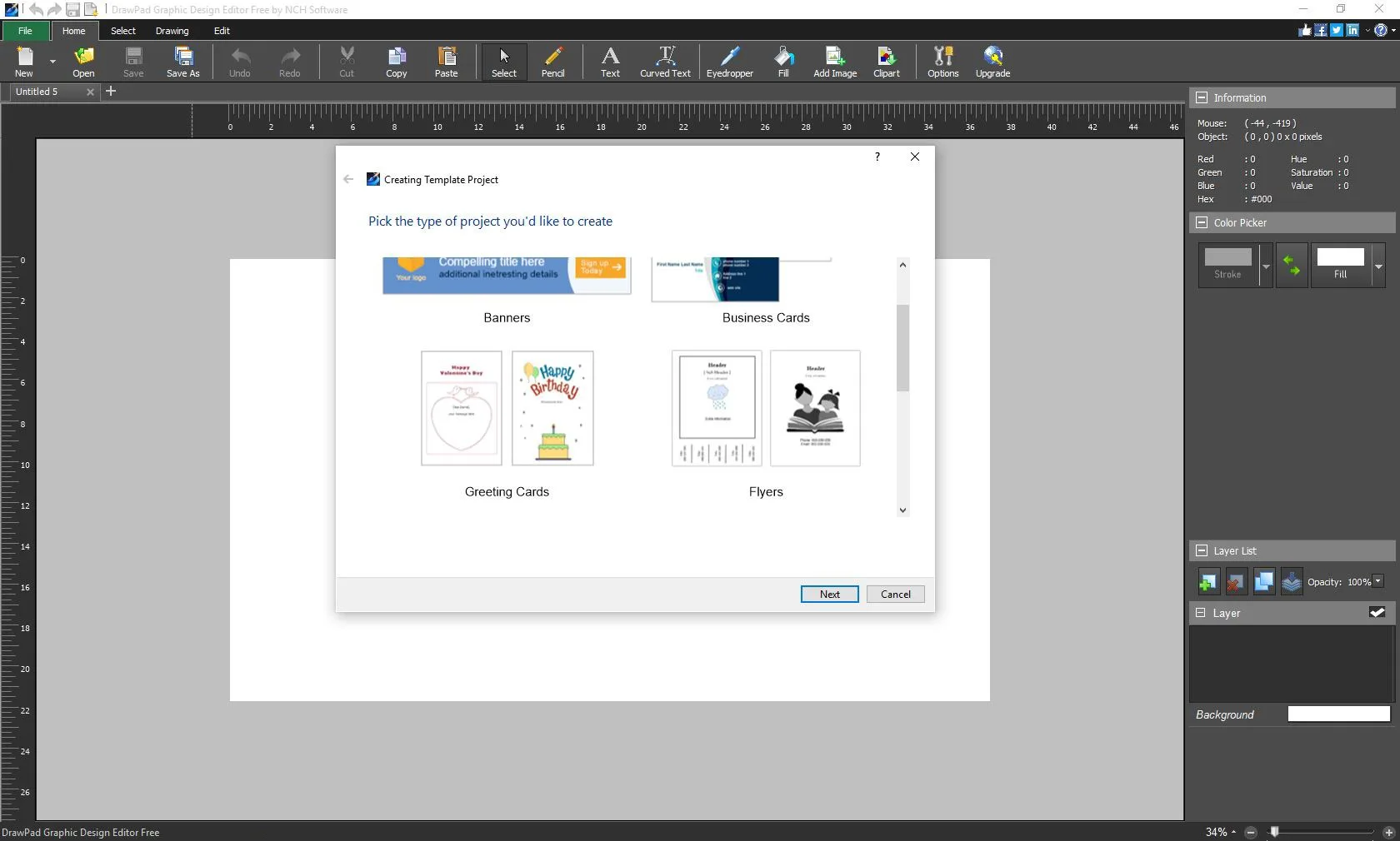 DrawPad Graphic Design Editor Express Edition screenshot 5