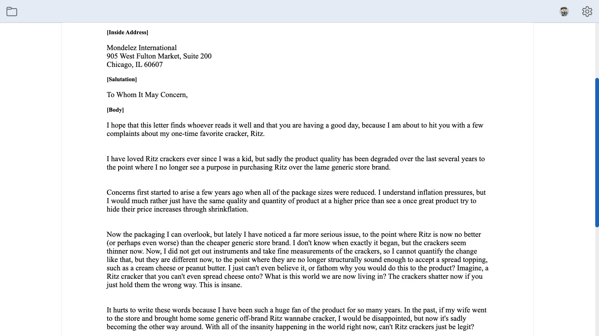 EZ Letter Maker screenshot 1