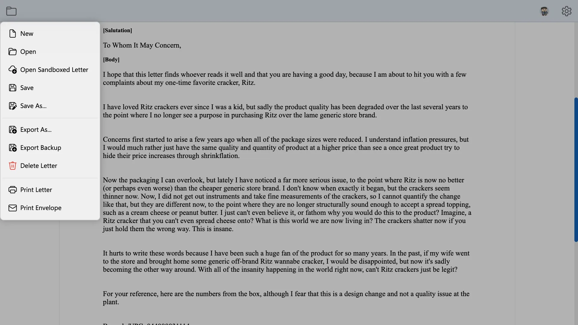 EZ Letter Maker screenshot 4