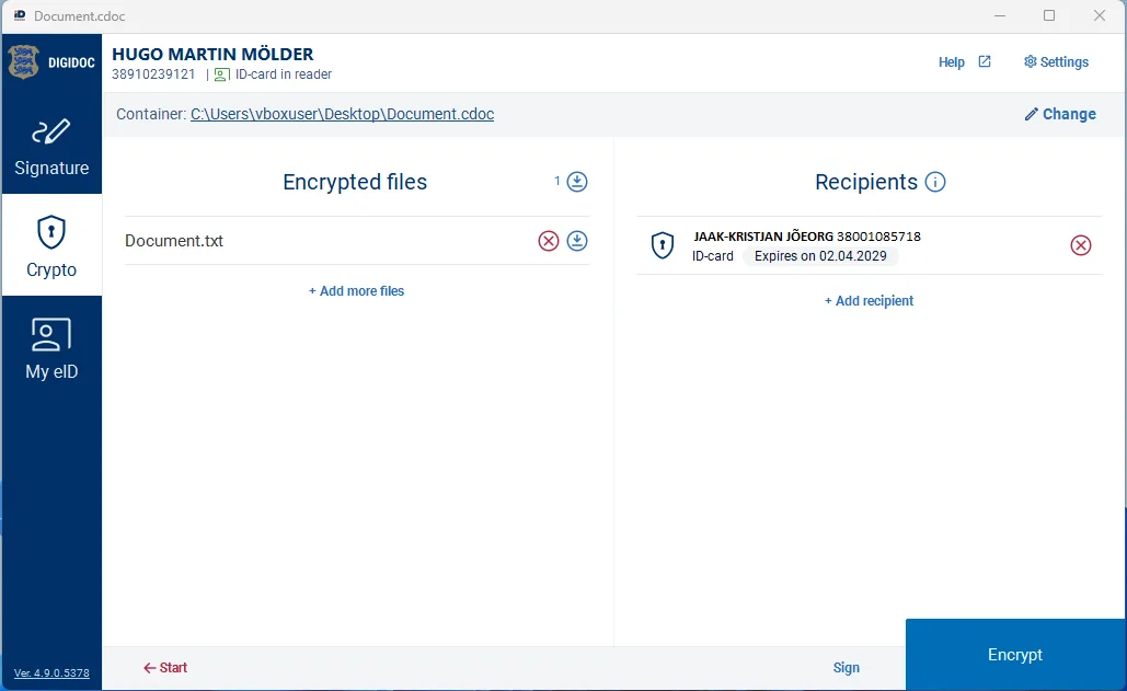 DigiDoc4 screenshot 1