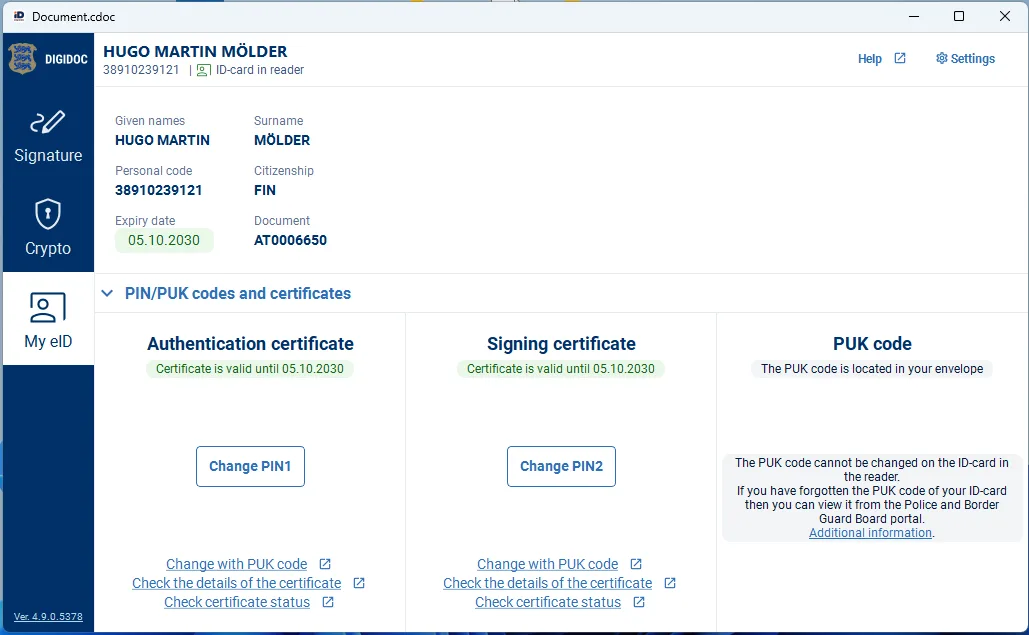 DigiDoc4 screenshot 2