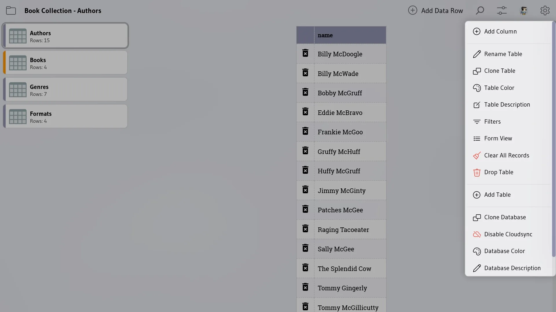 EZ Database screenshot 4