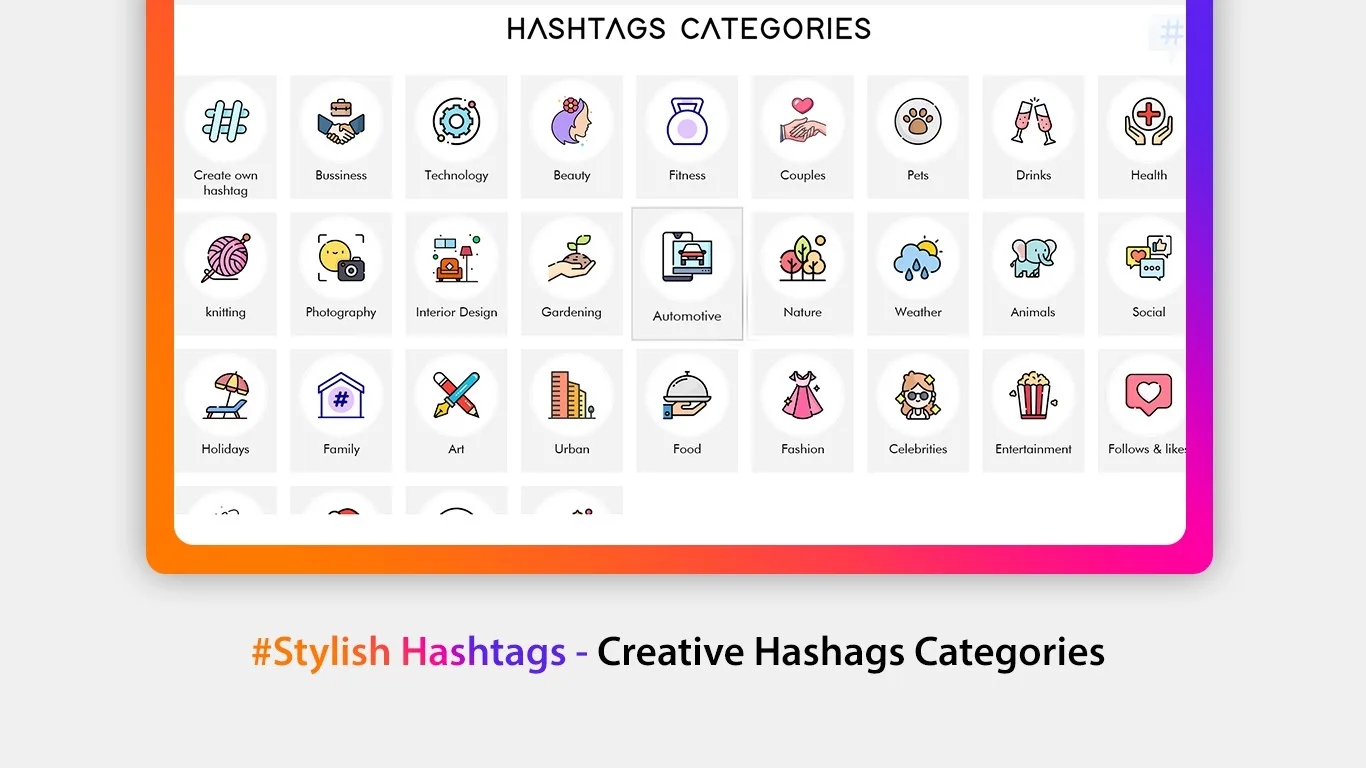 Hashtags for Social Media screenshot 2