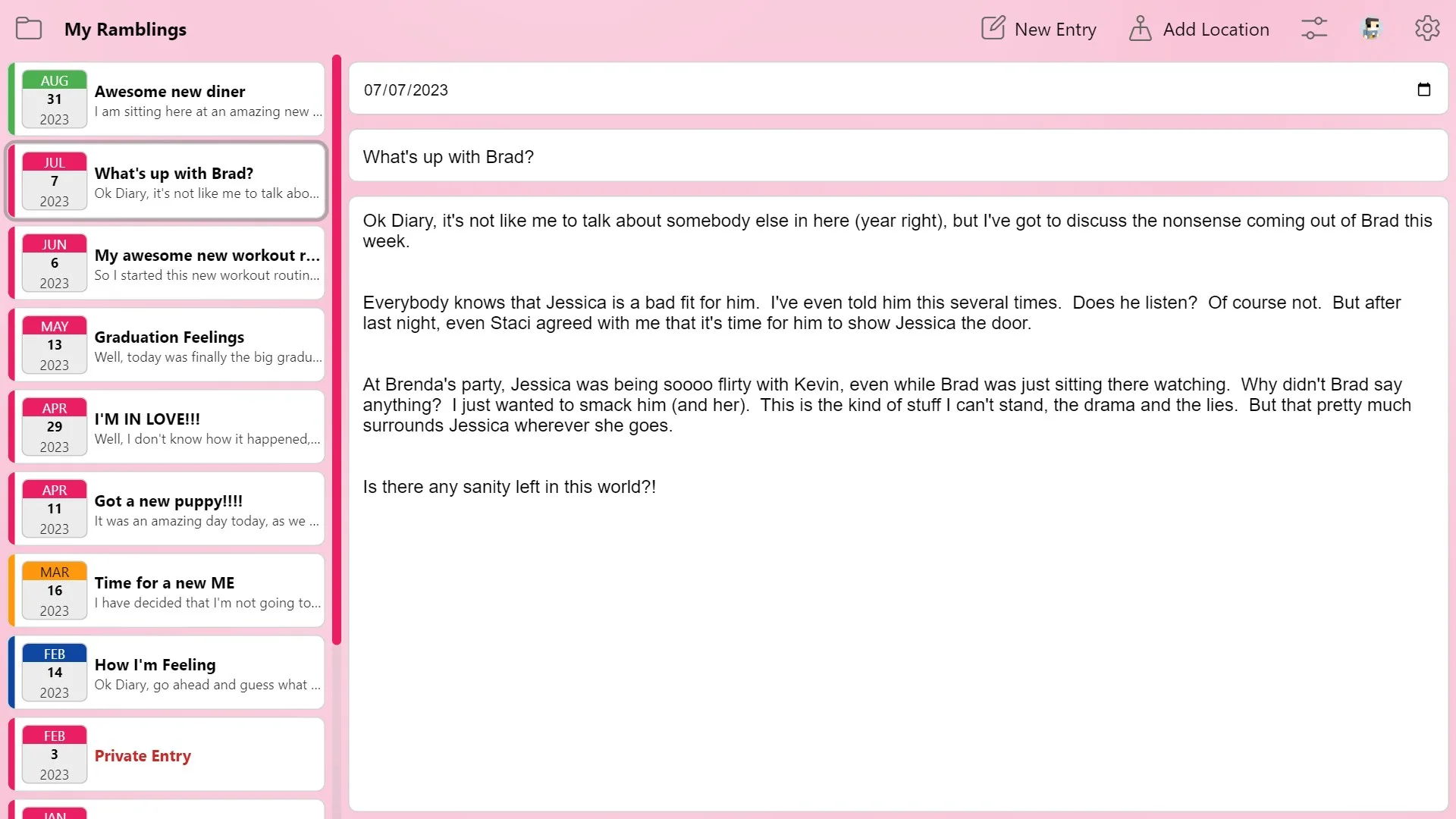 EZ Diary screenshot 3