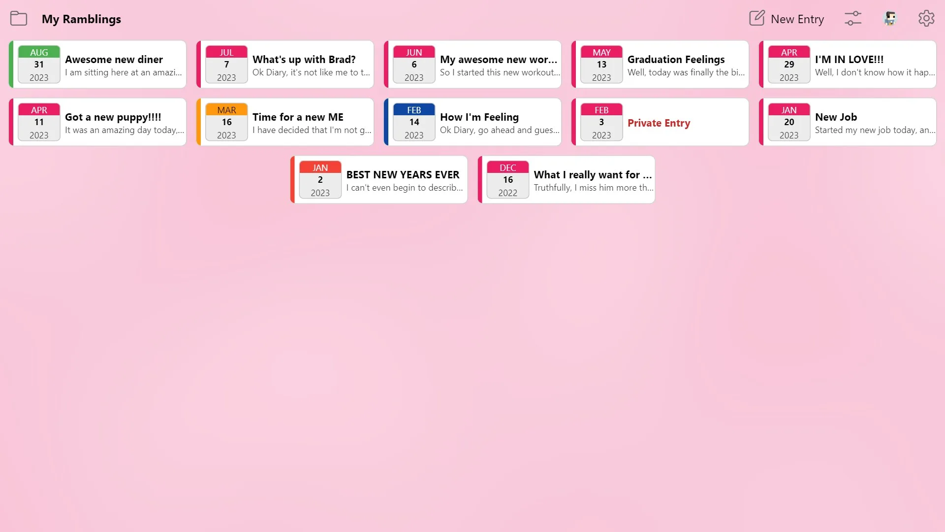 EZ Diary screenshot 4