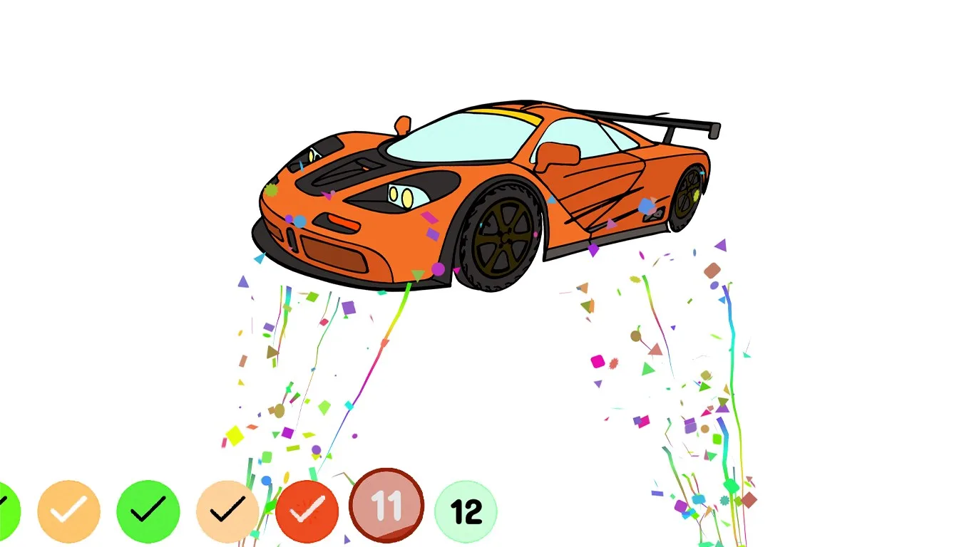 Cars Paint by Number -Vehicle Coloring Book screenshot 3