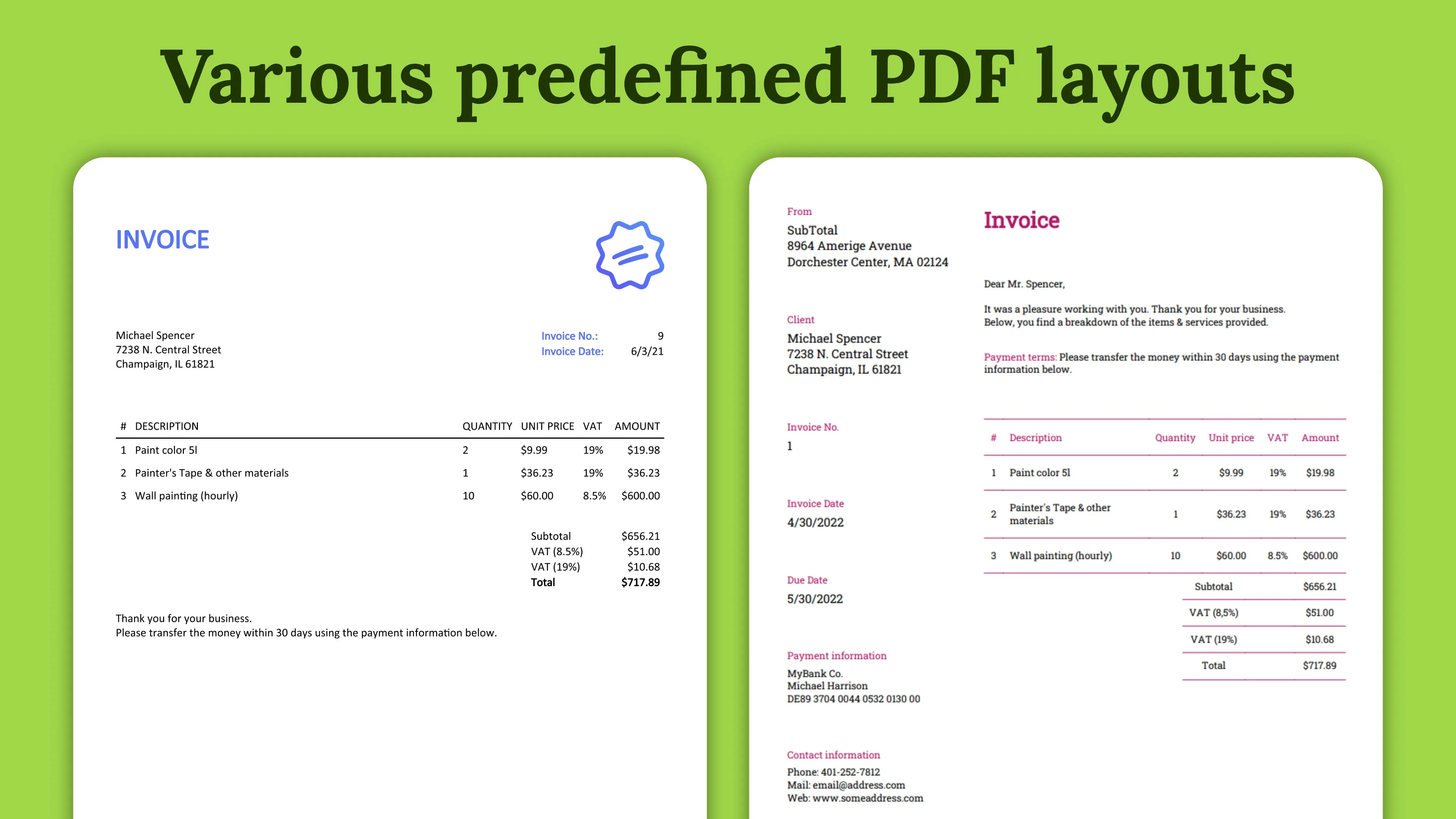 SubTotal: Invoice & Billing screenshot 3