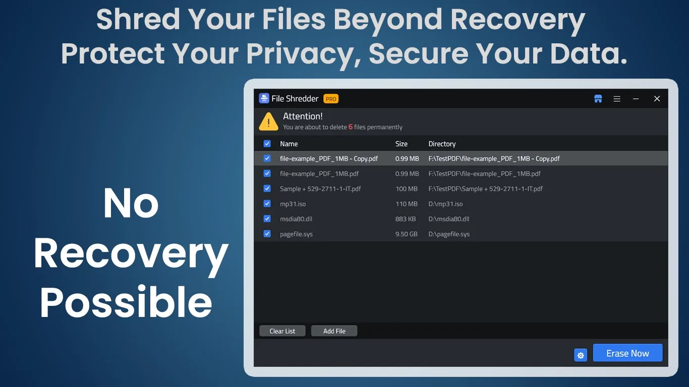 File Shredder - Securely Delete Files screenshot 1