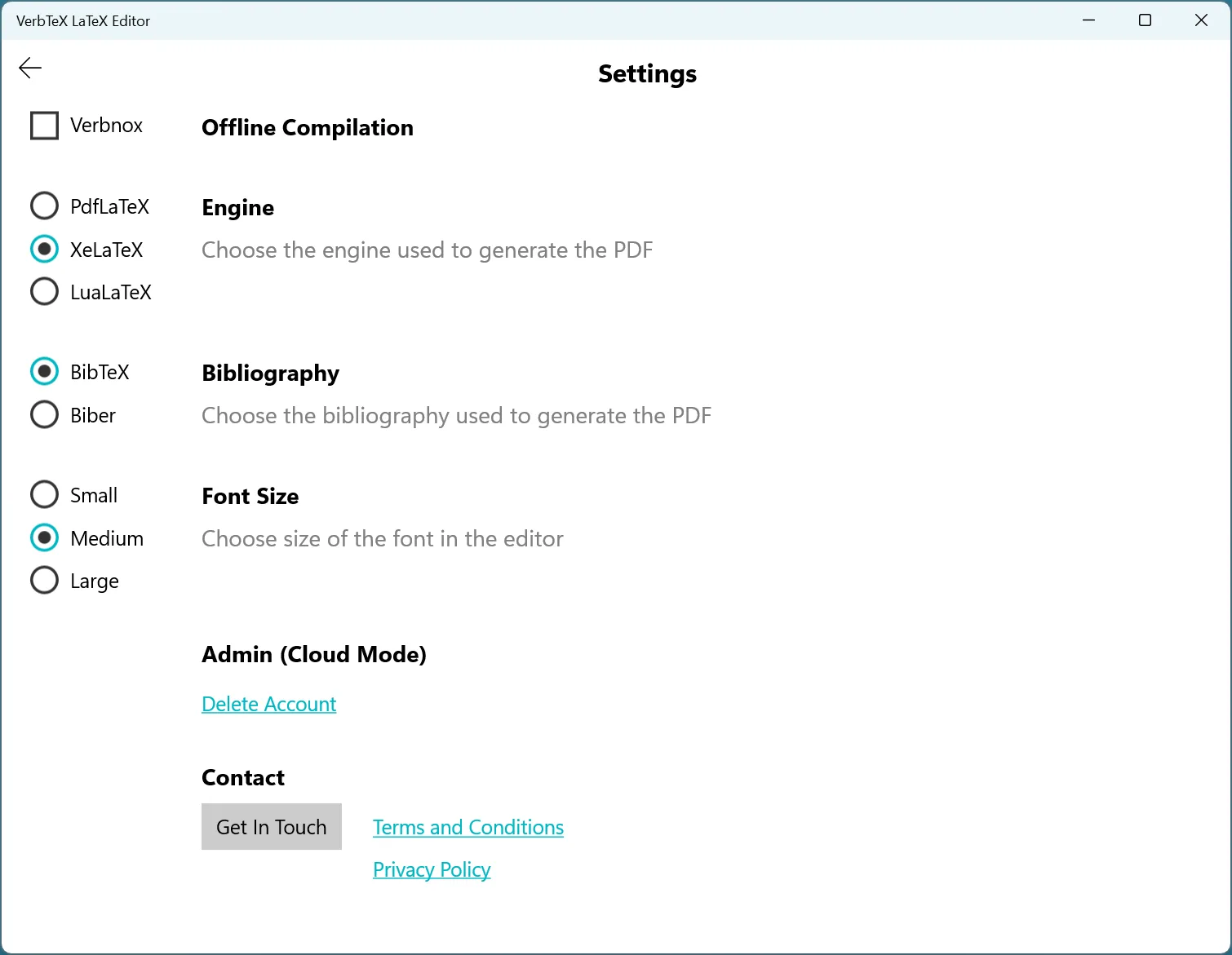 VerbTeX LaTeX Editor screenshot 4