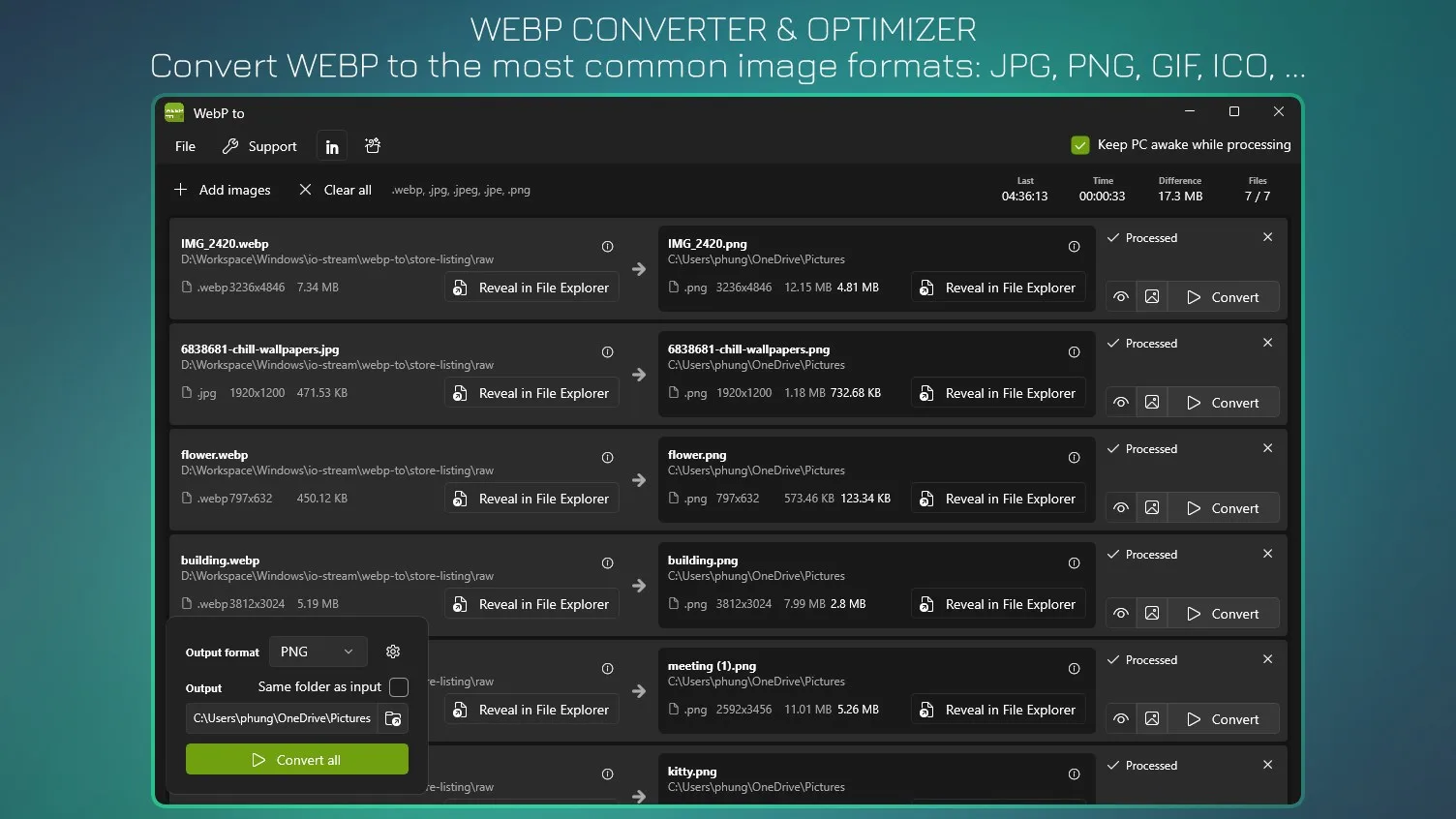 WebP to JPG - WebP to PNG screenshot 1