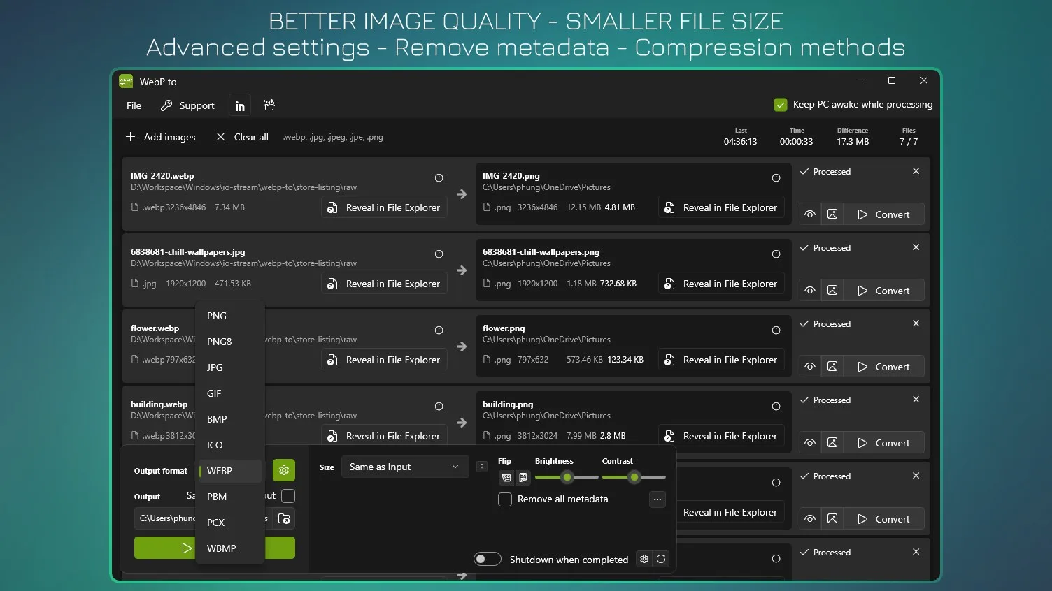 WebP to JPG - WebP to PNG screenshot 2