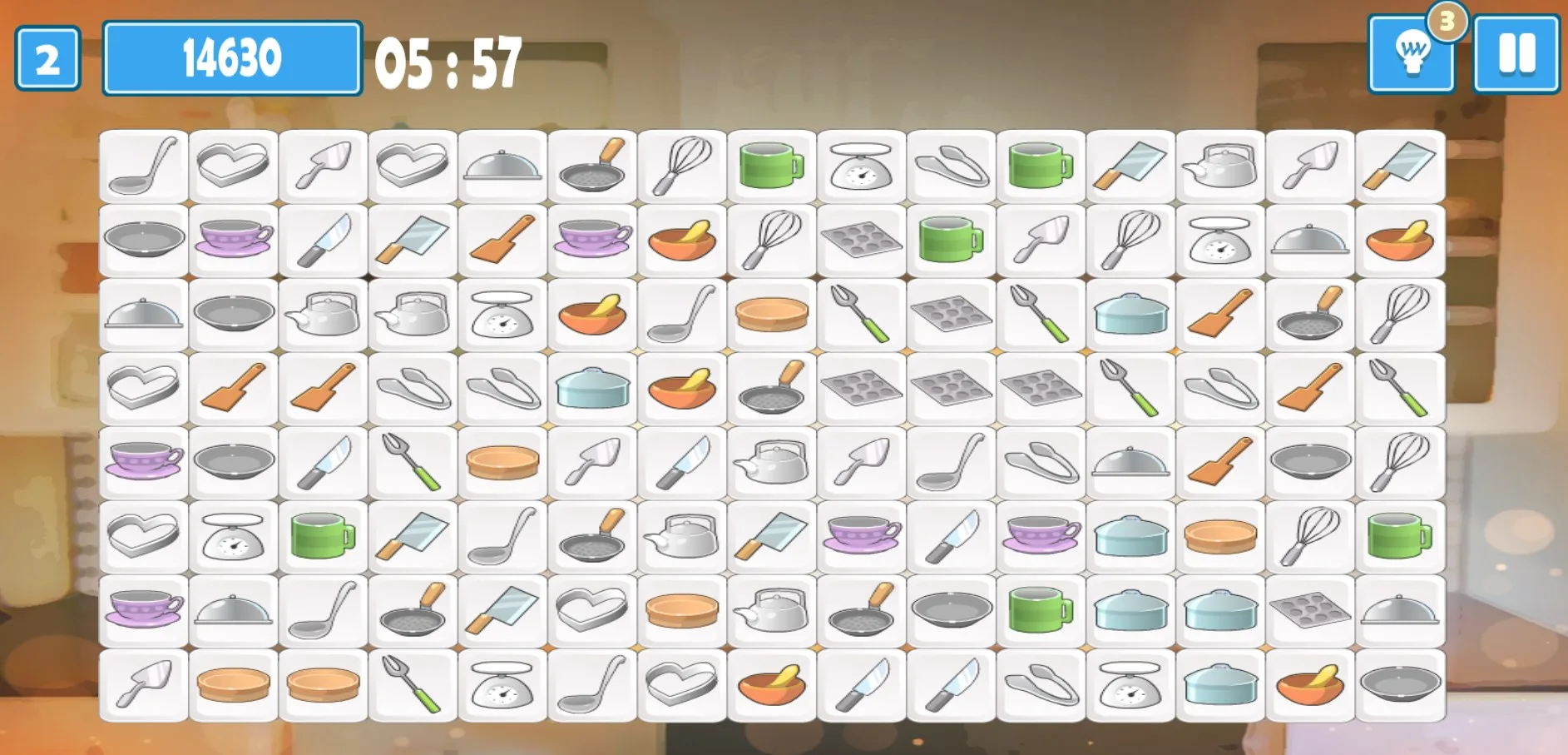 Onet Connect Kitchen Mahjong Classic screenshot 2
