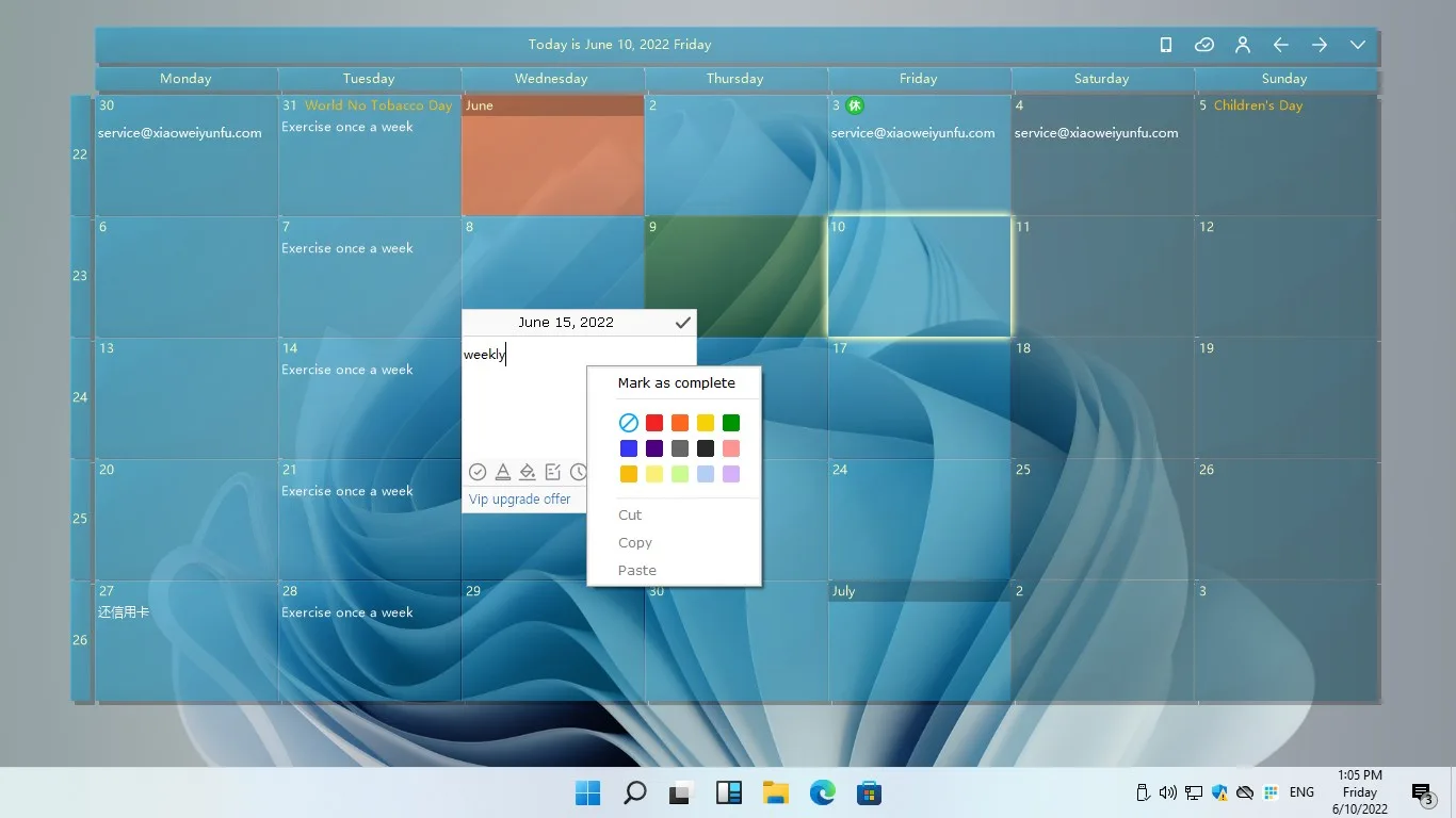 CalendarTask screenshot 1