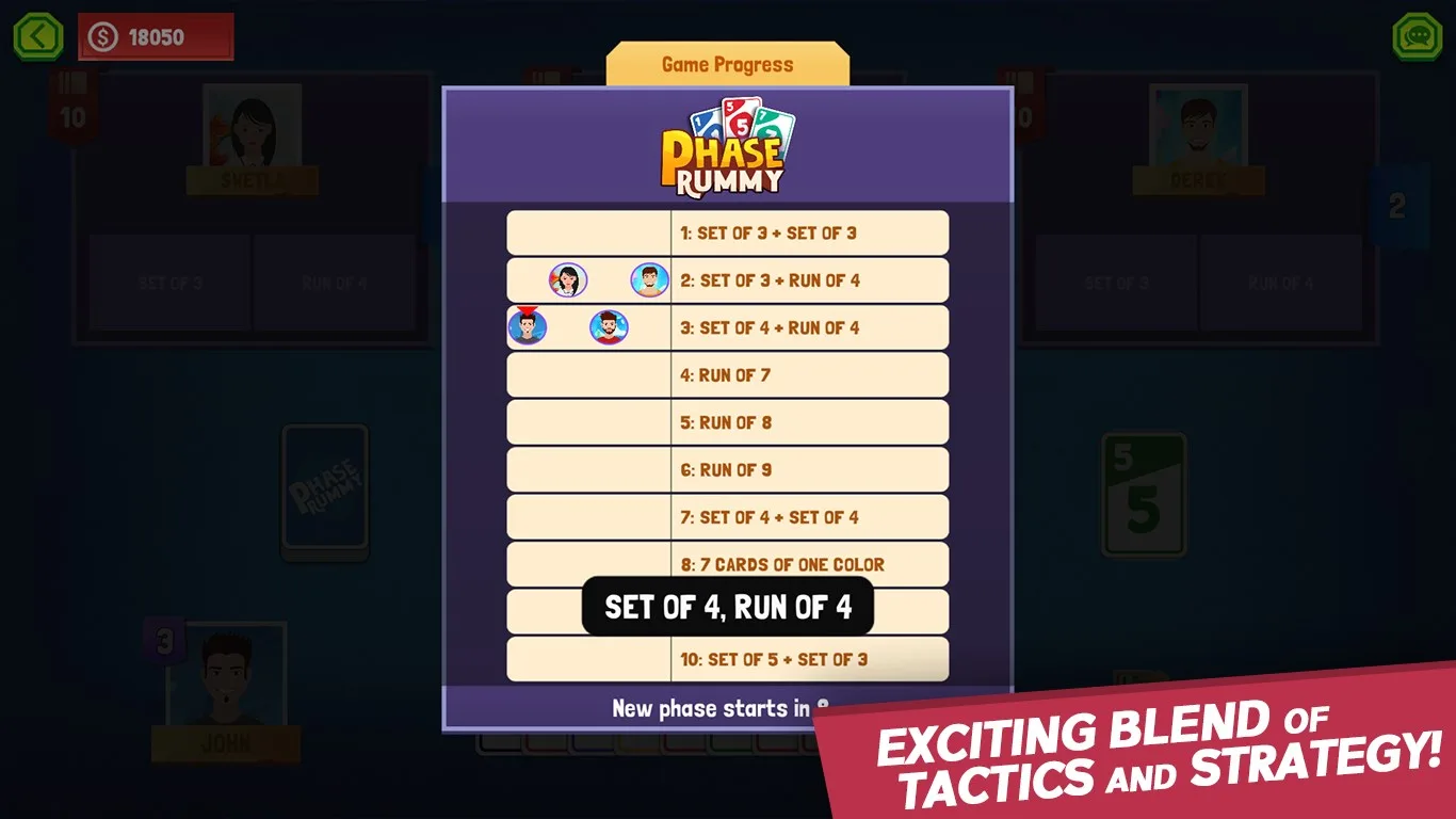 Phase Rummy: Card Game screenshot 1