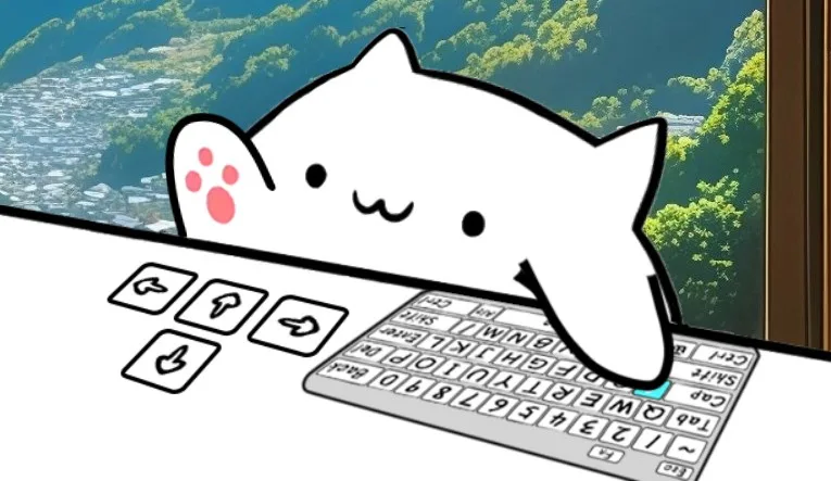 Keyboard Bongo Cat-Desktop Pet Knocking Together screenshot 1
