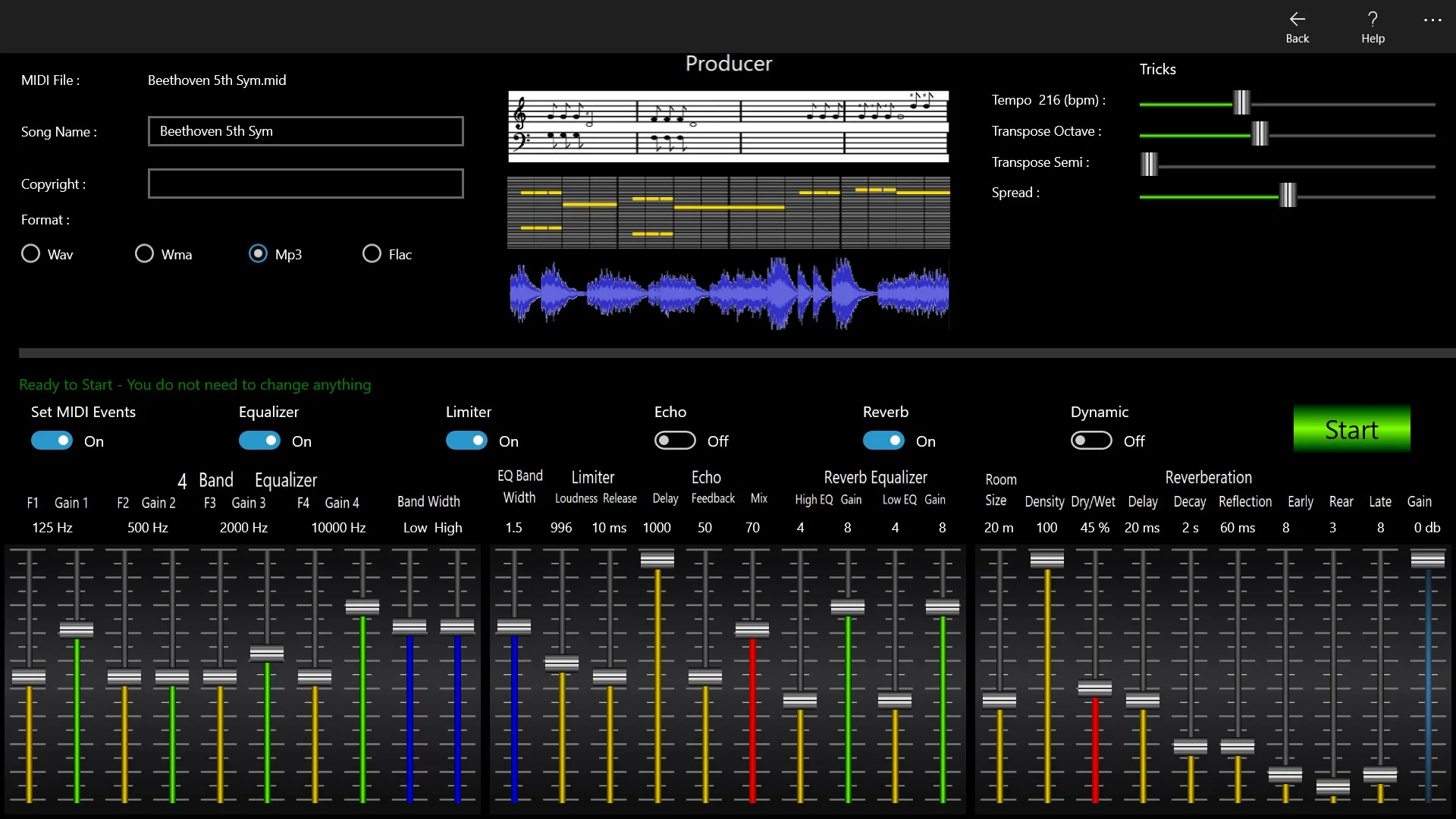 Synthesizer Workstation screenshot 1