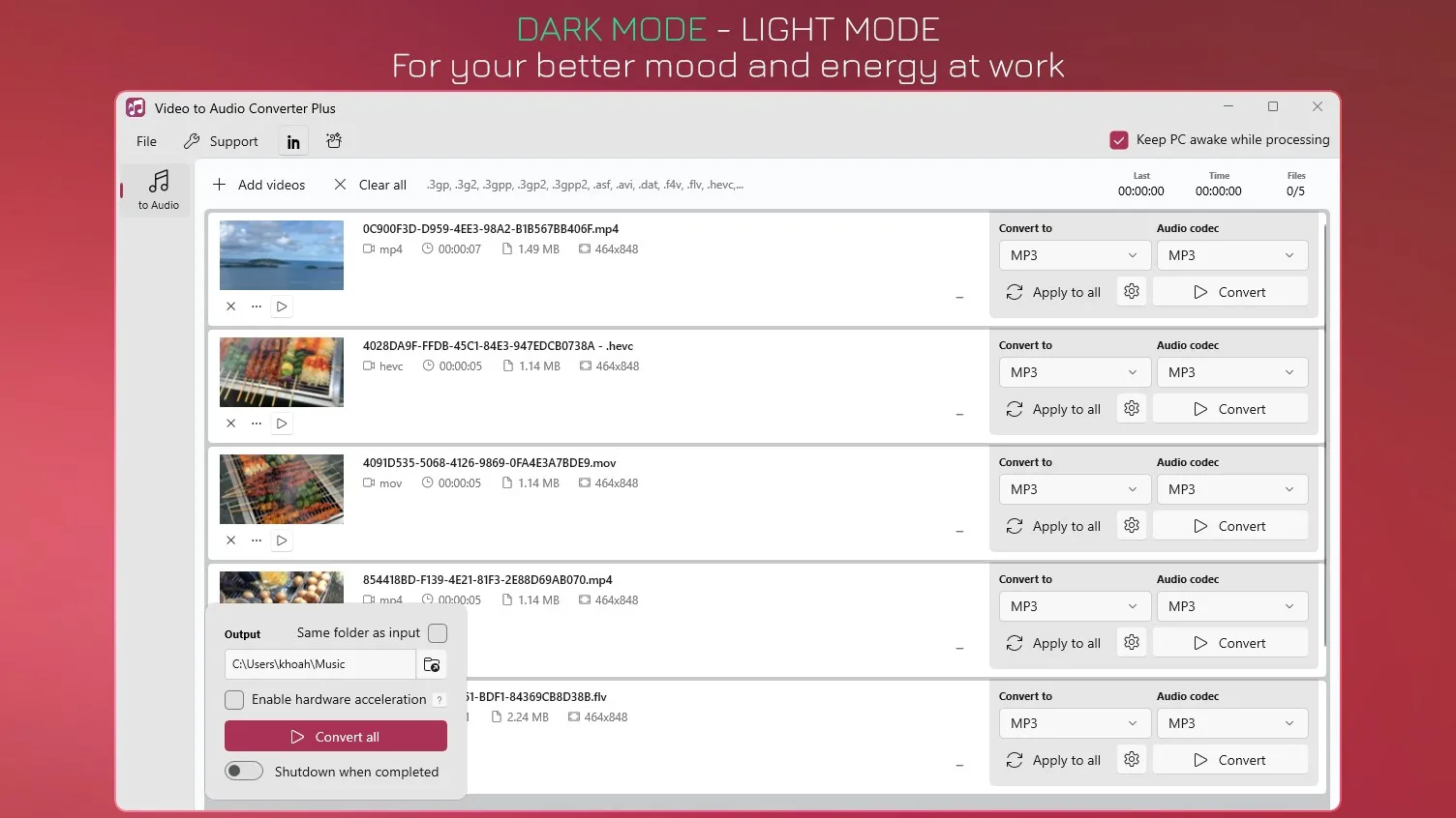 MP4 to MP3 - Video to Audio Converter screenshot 4
