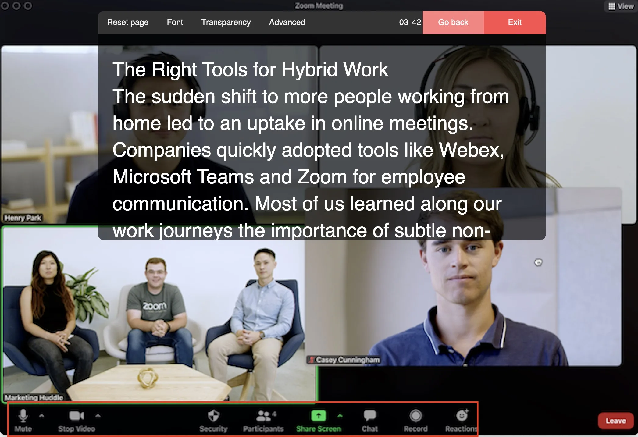 Virtual teleprompter PRO screenshot 5