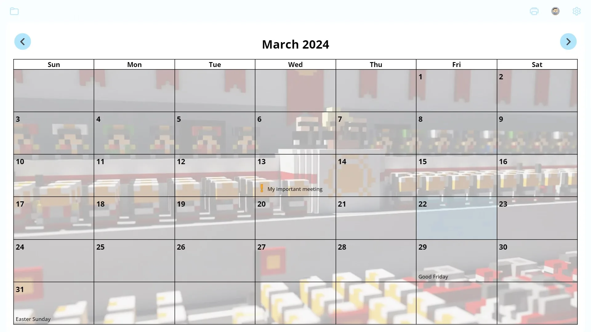 EZ Calendar Maker screenshot 2