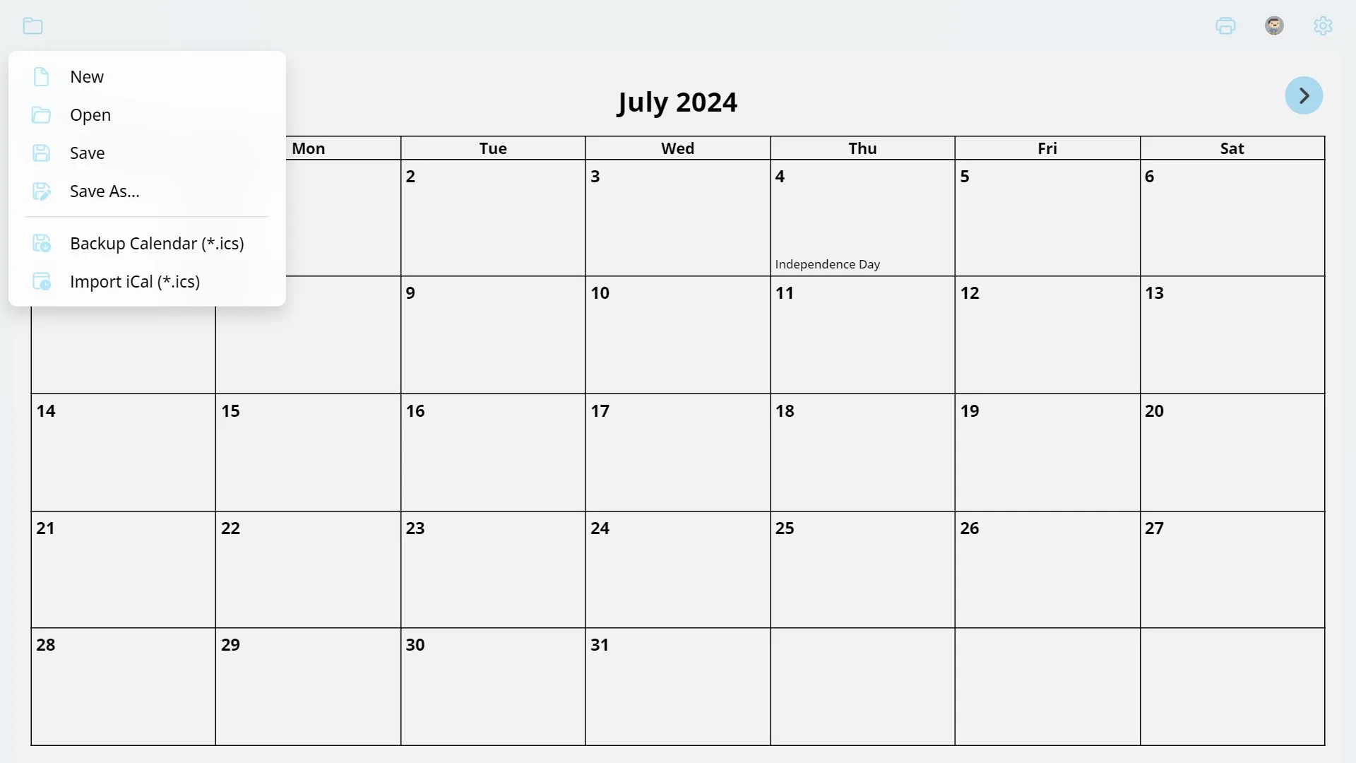 EZ Calendar Maker screenshot 4