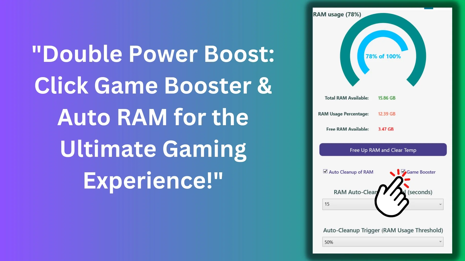Ram Cleaner: Game Booster, PC Optimizer screenshot 2