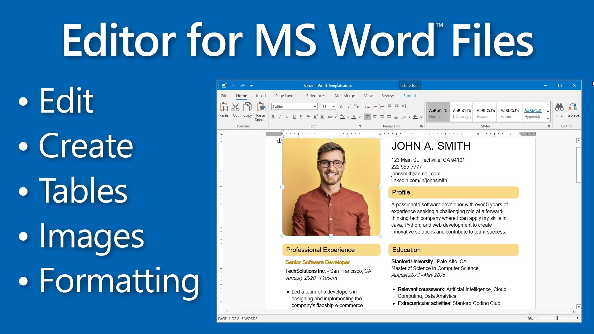 DOCX Editor for Windows screenshot 1