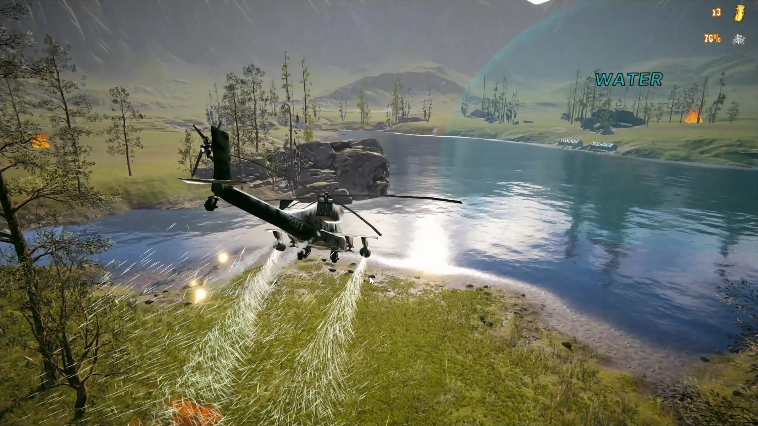 Helicopter Fire Rescue screenshot 2