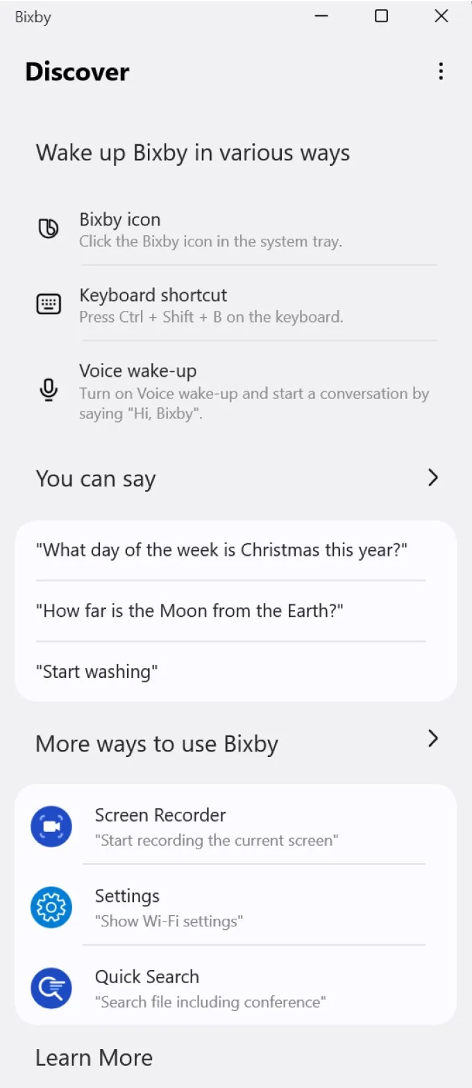Bixby screenshot 2