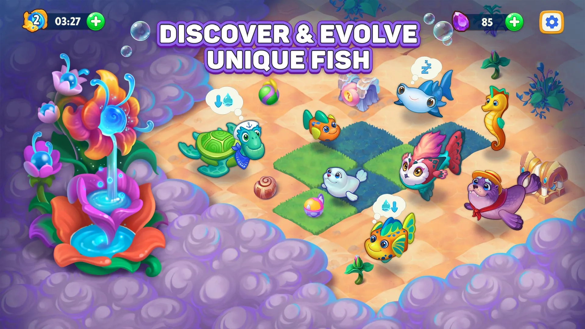 Sea Merge Fish Games in Ocean screenshot 2