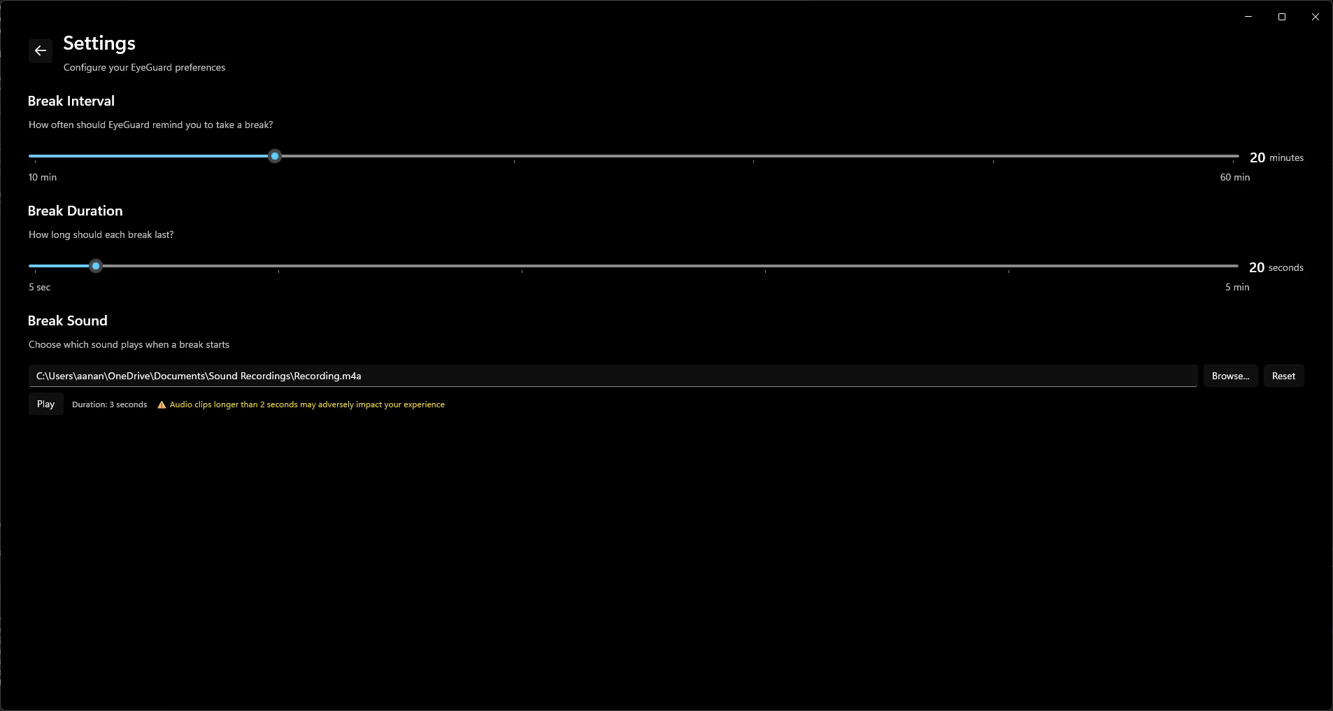 EyeGuard screenshot 3