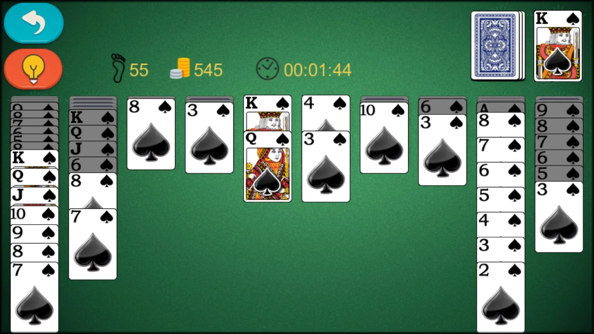 Spider Solitaire Classic! screenshot 1