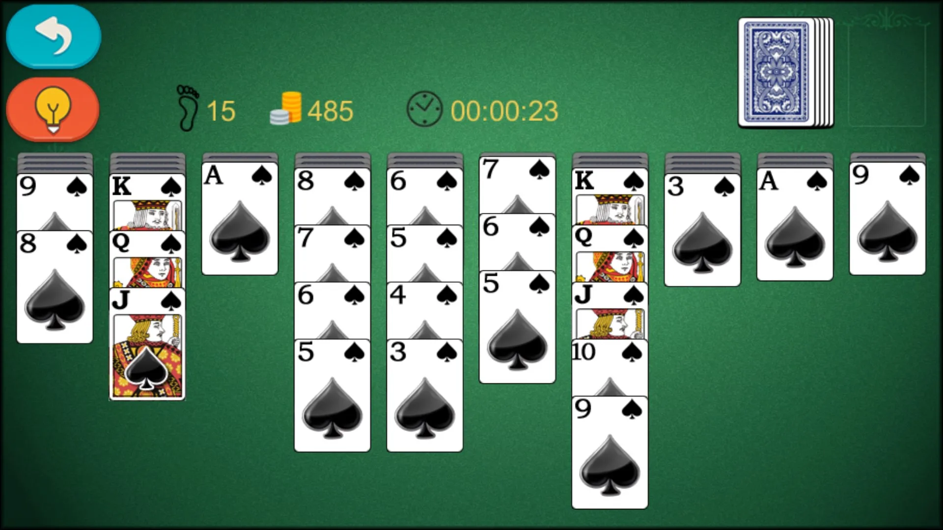 Spider Solitaire Classic! screenshot 2