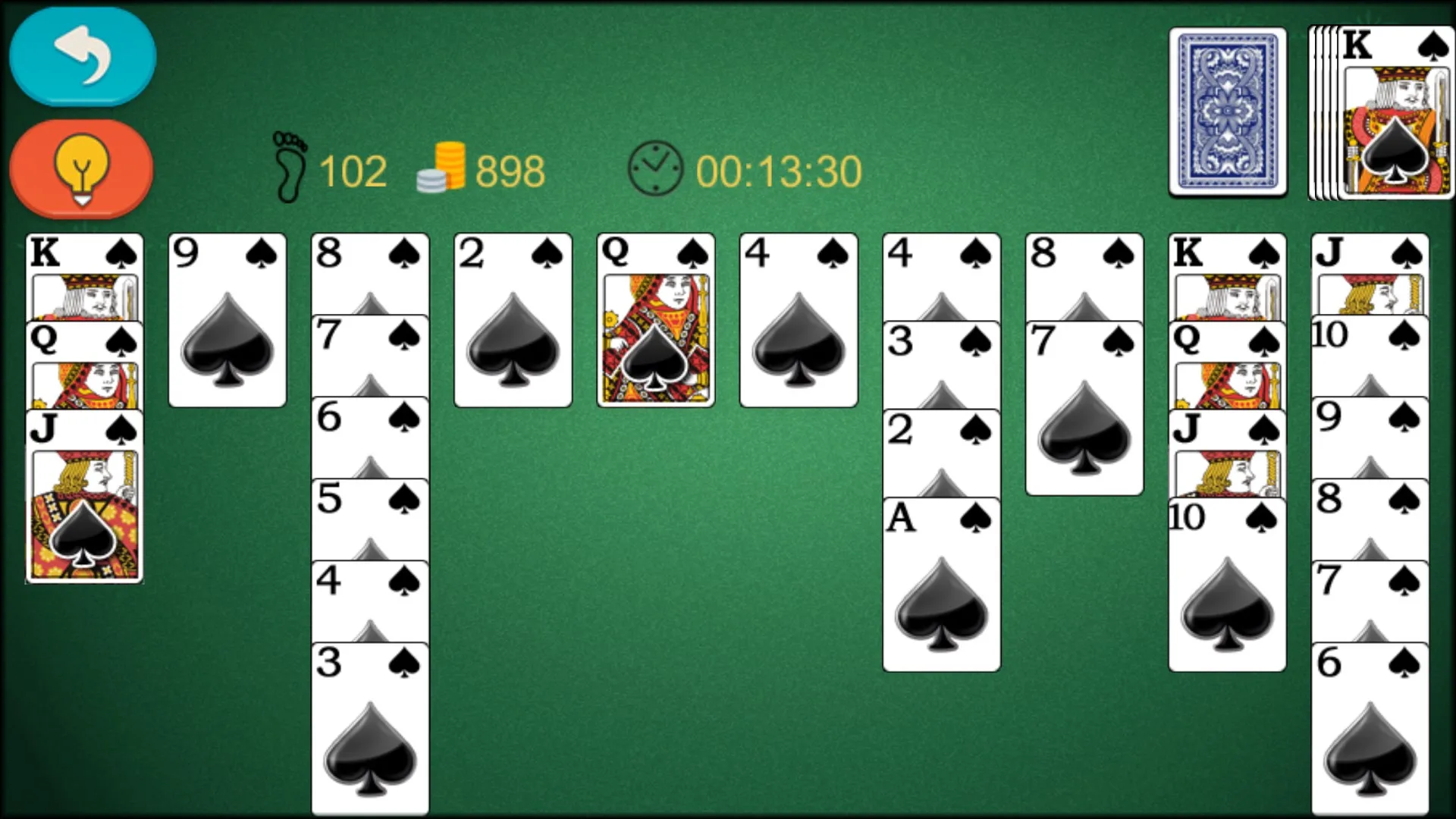 Spider Solitaire Classic! screenshot 4