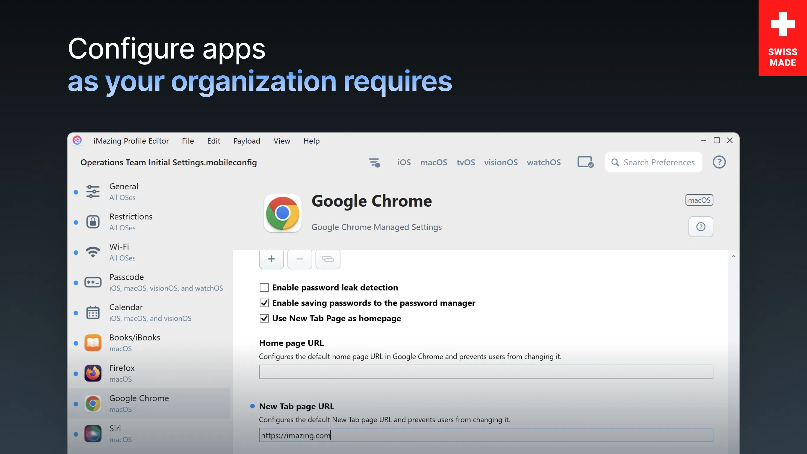 iMazing Profile Editor screenshot 1