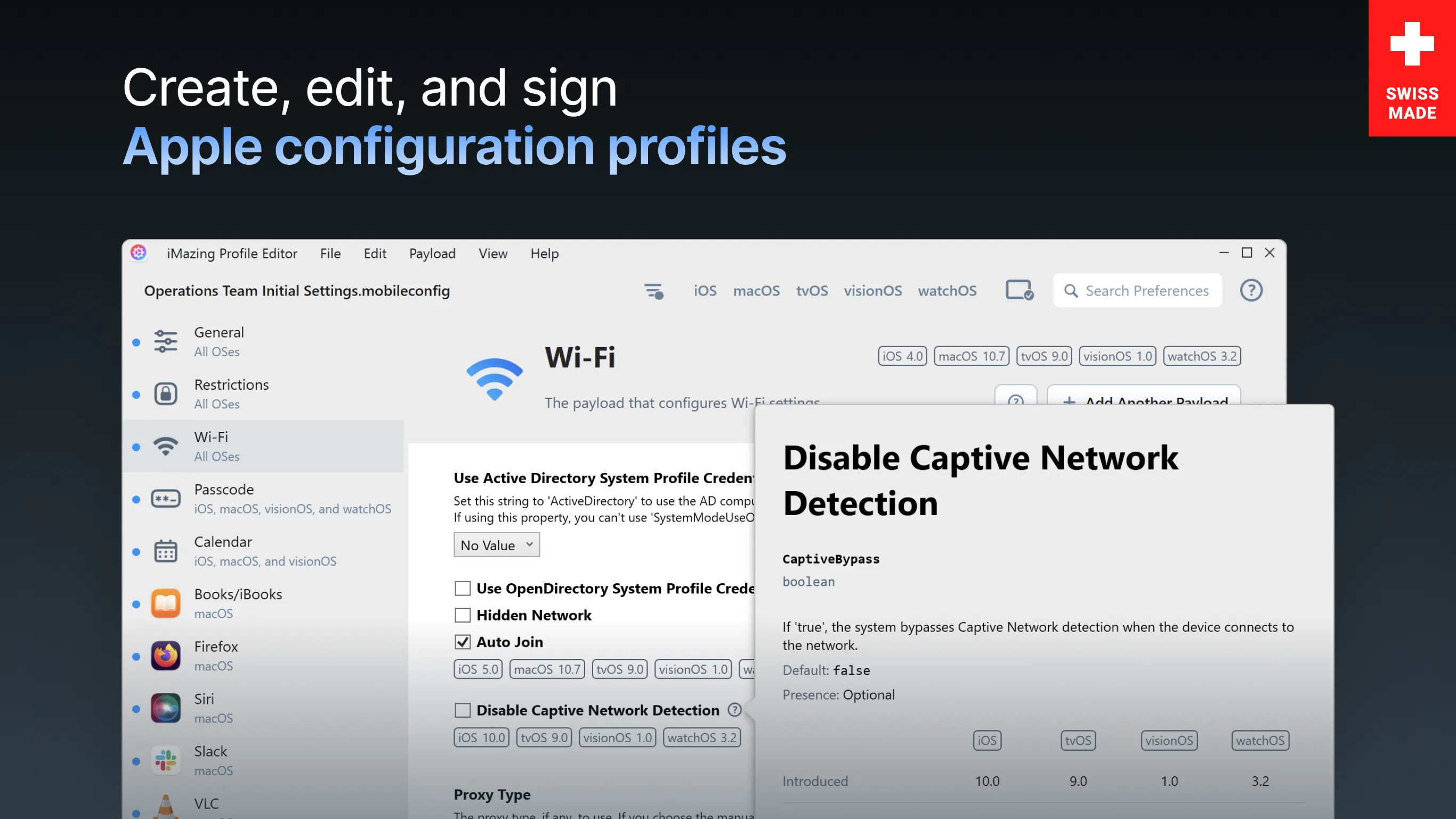 iMazing Profile Editor screenshot 2