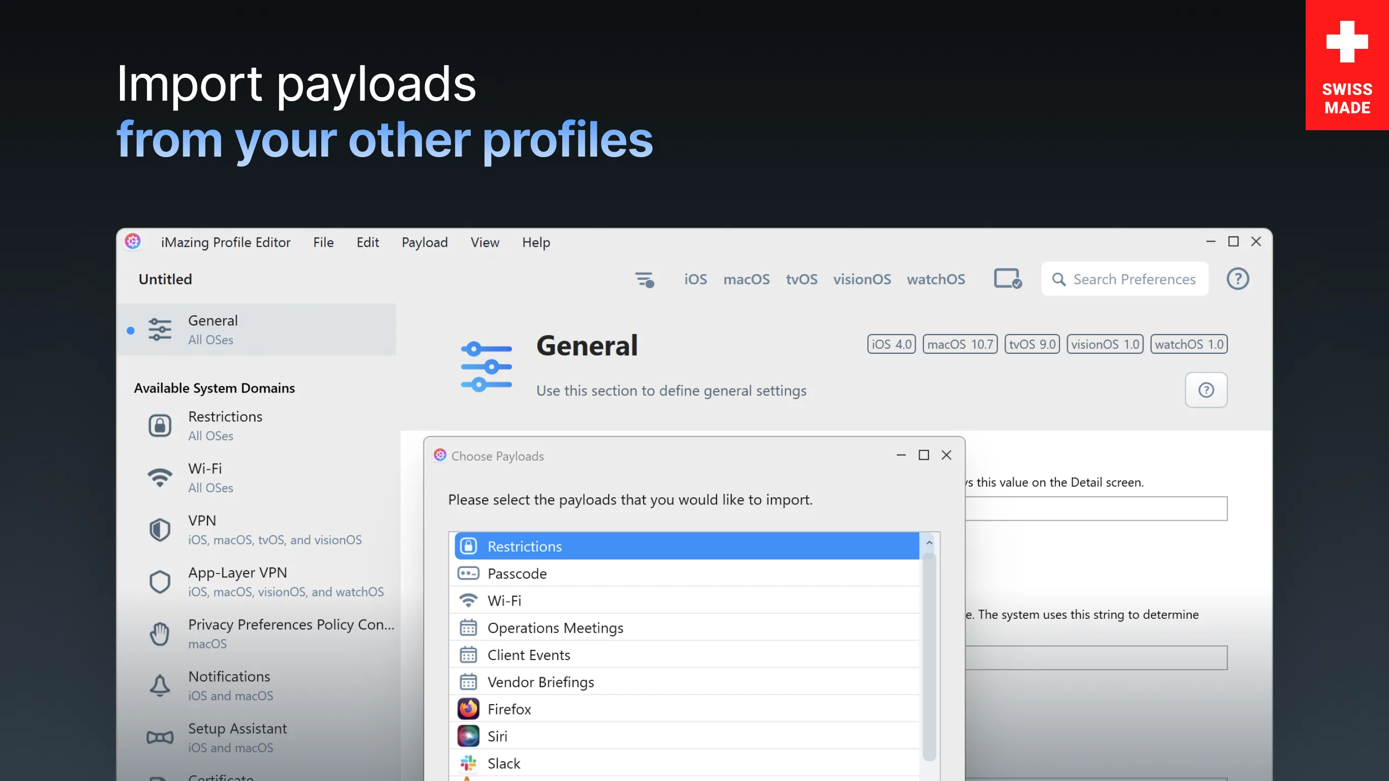 iMazing Profile Editor screenshot 4