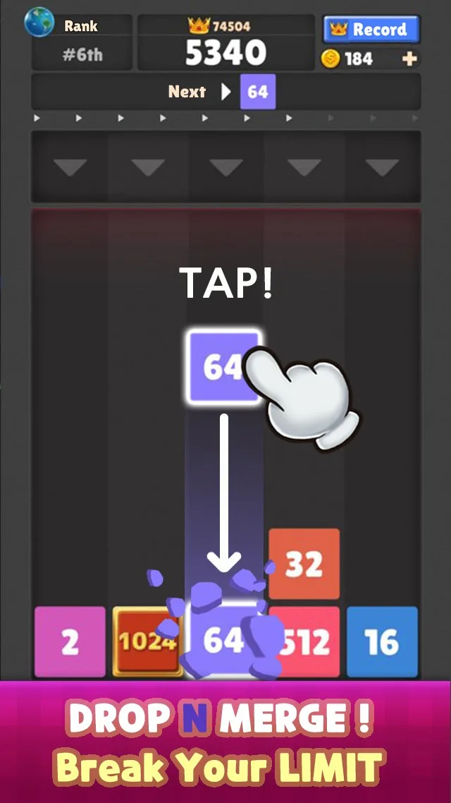 Drop The Number™ : Merge Game screenshot 4